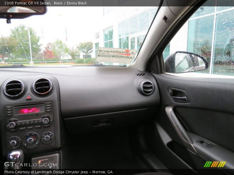 Black / Ebony Black 2008 Pontiac G6 V6 Sedan