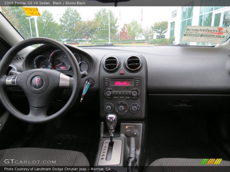 Black / Ebony Black 2008 Pontiac G6 V6 Sedan