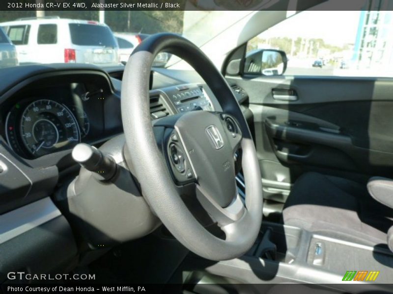 Alabaster Silver Metallic / Black 2012 Honda CR-V EX 4WD