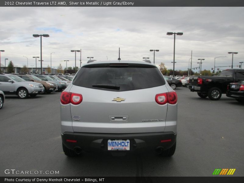 Silver Ice Metallic / Light Gray/Ebony 2012 Chevrolet Traverse LTZ AWD