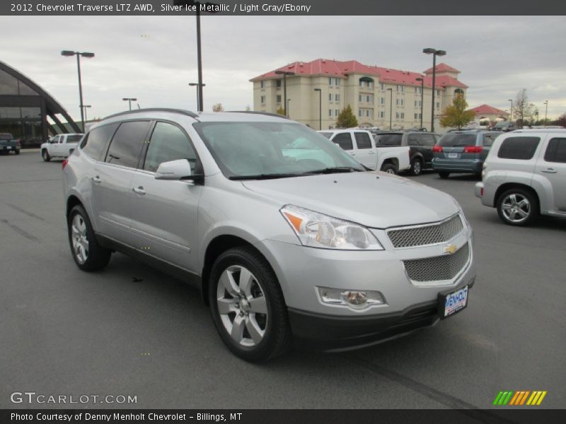 Silver Ice Metallic / Light Gray/Ebony 2012 Chevrolet Traverse LTZ AWD