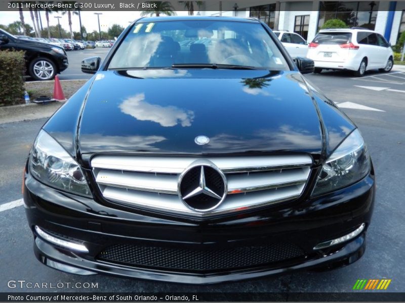 Black / Black 2011 Mercedes-Benz C 300 Luxury