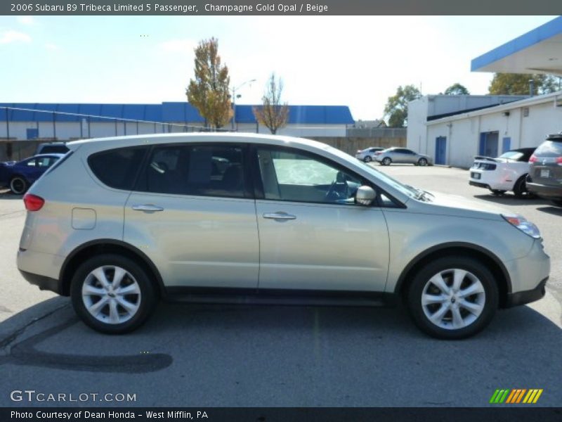 Champagne Gold Opal / Beige 2006 Subaru B9 Tribeca Limited 5 Passenger