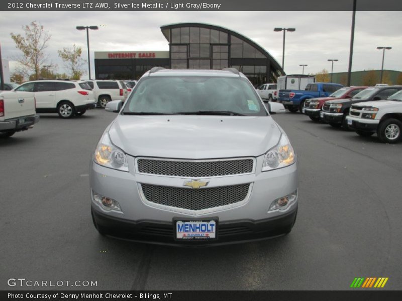 Silver Ice Metallic / Light Gray/Ebony 2012 Chevrolet Traverse LTZ AWD