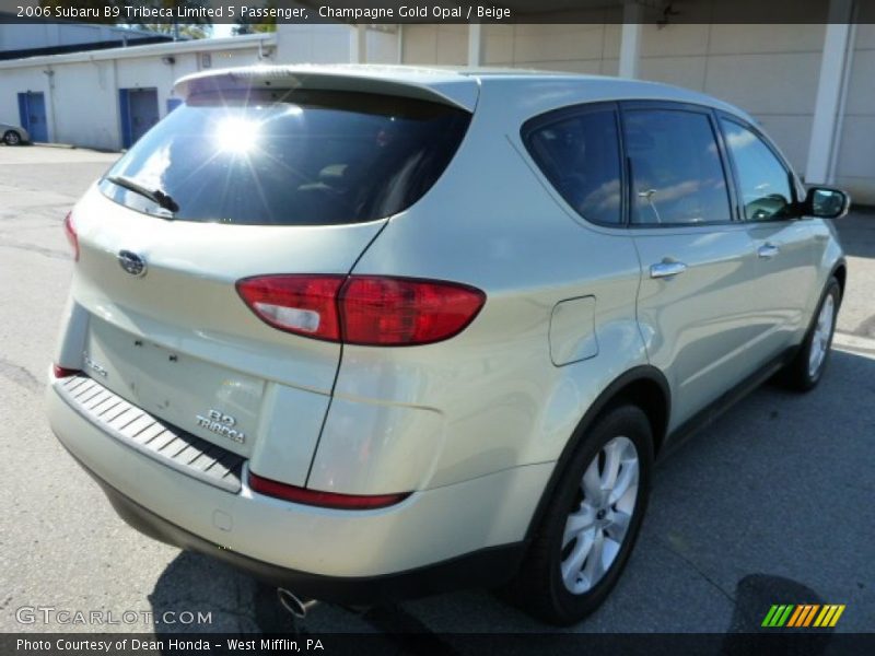 Champagne Gold Opal / Beige 2006 Subaru B9 Tribeca Limited 5 Passenger