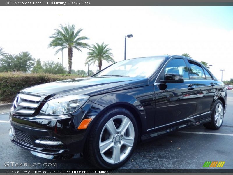 Black / Black 2011 Mercedes-Benz C 300 Luxury