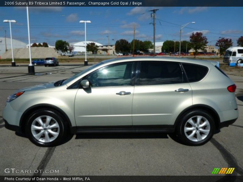 Champagne Gold Opal / Beige 2006 Subaru B9 Tribeca Limited 5 Passenger