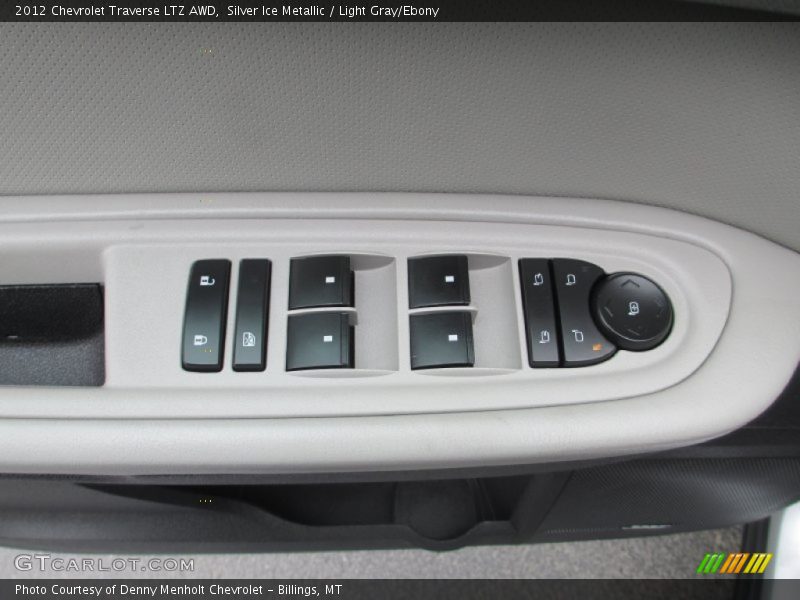 Silver Ice Metallic / Light Gray/Ebony 2012 Chevrolet Traverse LTZ AWD