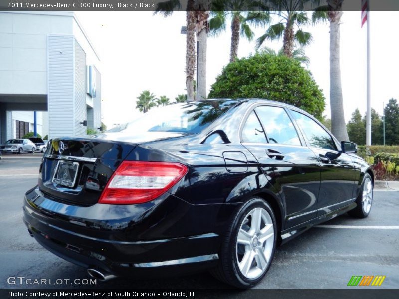 Black / Black 2011 Mercedes-Benz C 300 Luxury