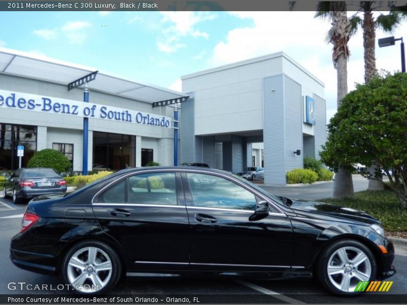 Black / Black 2011 Mercedes-Benz C 300 Luxury