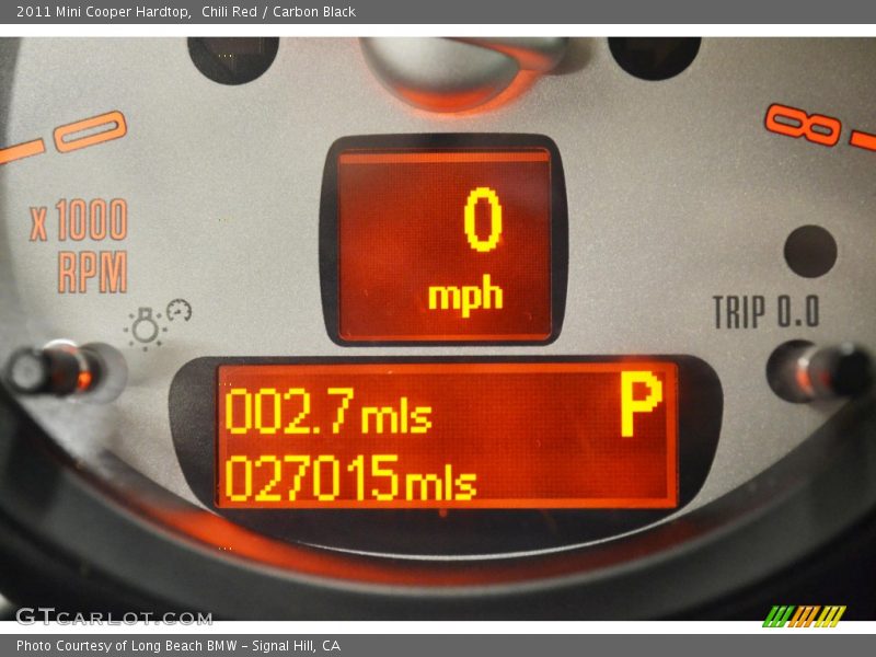Chili Red / Carbon Black 2011 Mini Cooper Hardtop