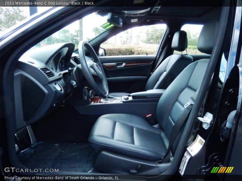 Black / Black 2011 Mercedes-Benz C 300 Luxury