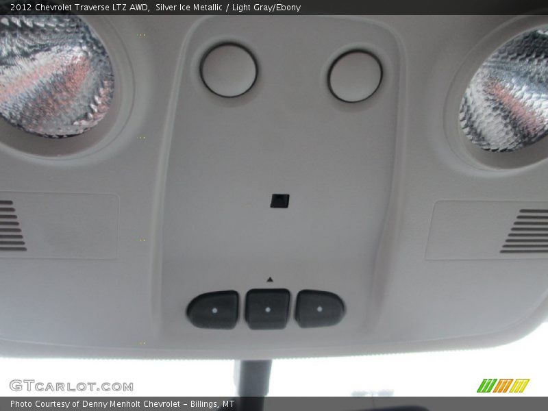 Silver Ice Metallic / Light Gray/Ebony 2012 Chevrolet Traverse LTZ AWD