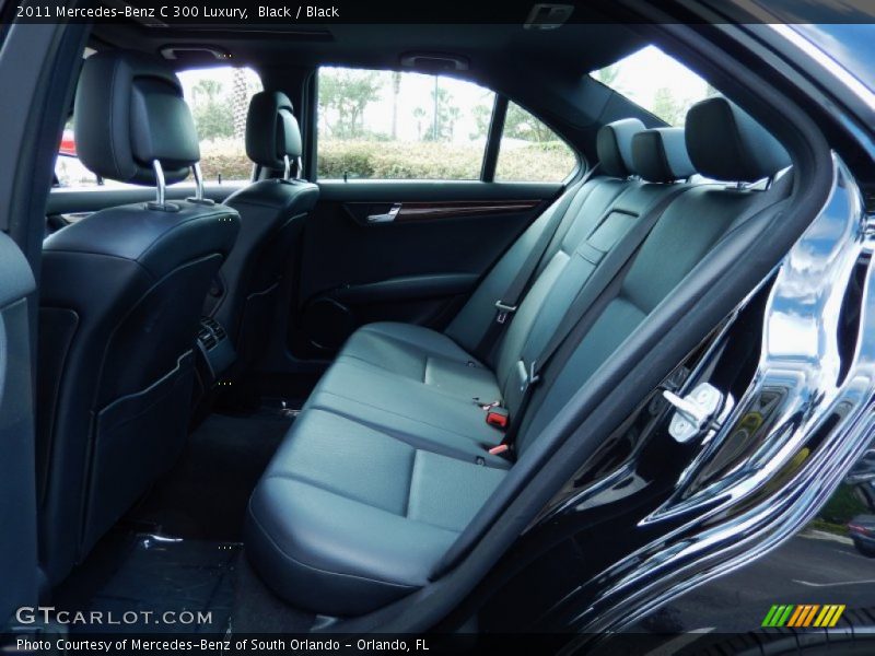 Black / Black 2011 Mercedes-Benz C 300 Luxury