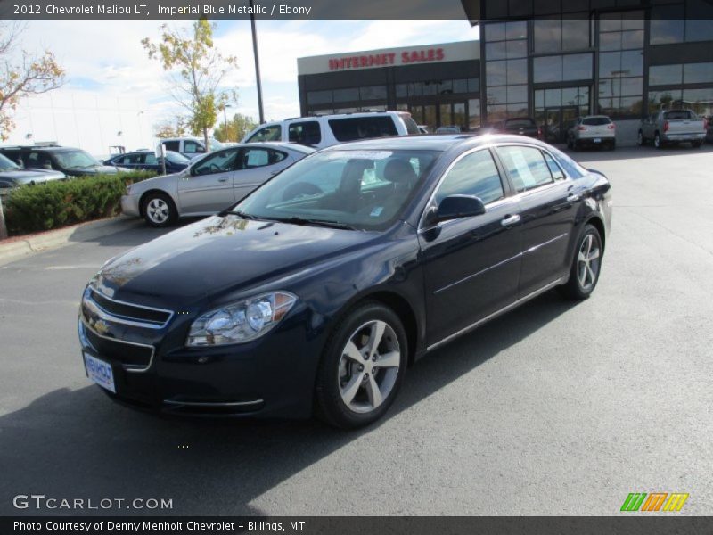 Imperial Blue Metallic / Ebony 2012 Chevrolet Malibu LT