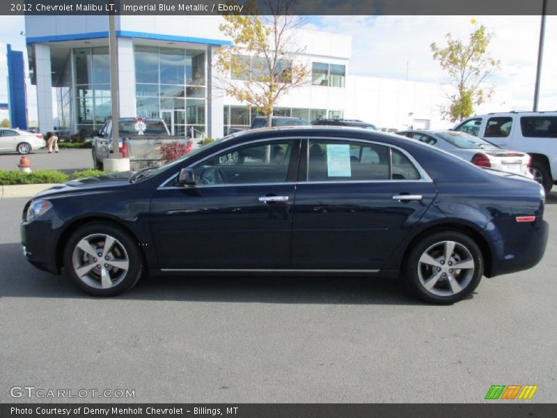 Imperial Blue Metallic / Ebony 2012 Chevrolet Malibu LT