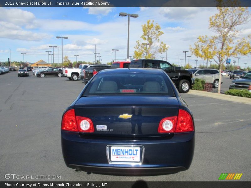 Imperial Blue Metallic / Ebony 2012 Chevrolet Malibu LT