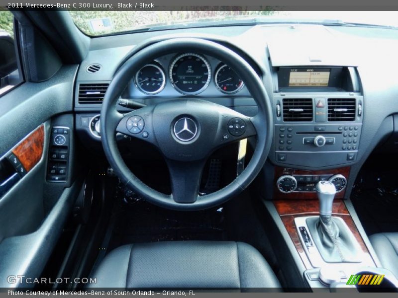 Black / Black 2011 Mercedes-Benz C 300 Luxury