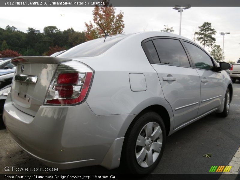 Brilliant Silver Metallic / Charcoal 2012 Nissan Sentra 2.0