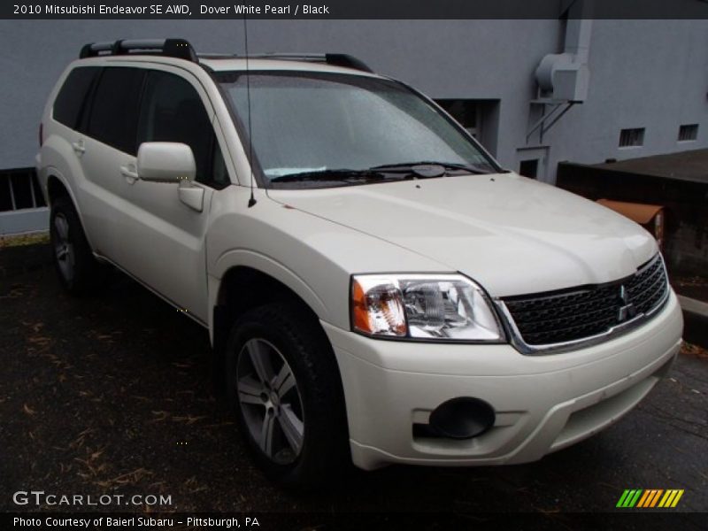 Dover White Pearl / Black 2010 Mitsubishi Endeavor SE AWD