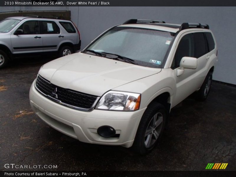 Dover White Pearl / Black 2010 Mitsubishi Endeavor SE AWD
