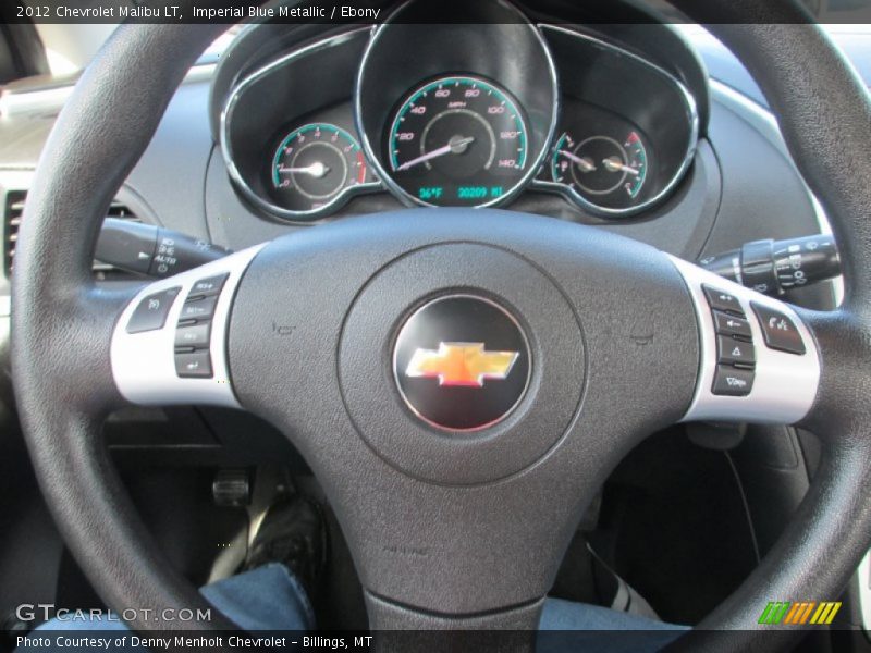 Imperial Blue Metallic / Ebony 2012 Chevrolet Malibu LT