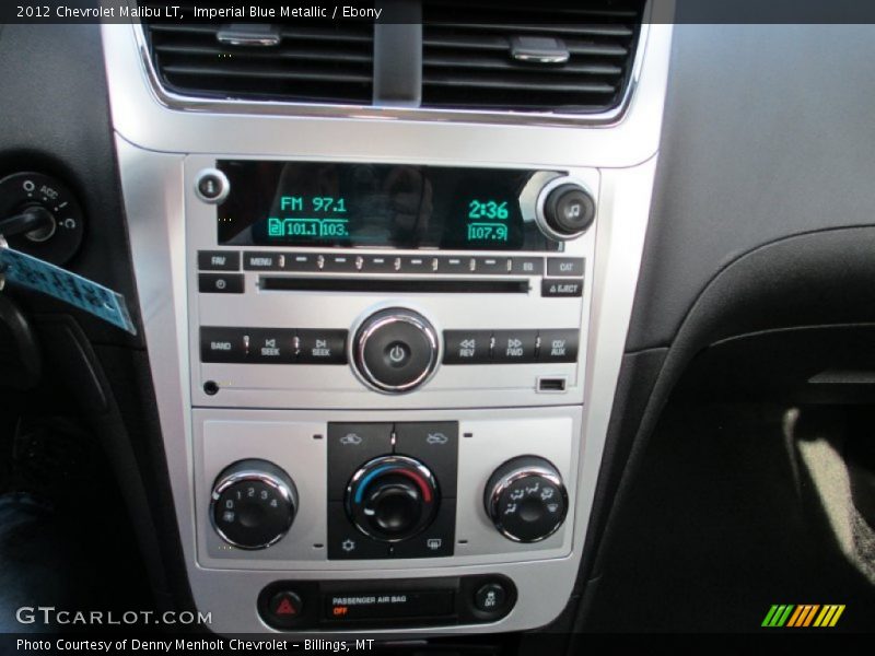 Imperial Blue Metallic / Ebony 2012 Chevrolet Malibu LT