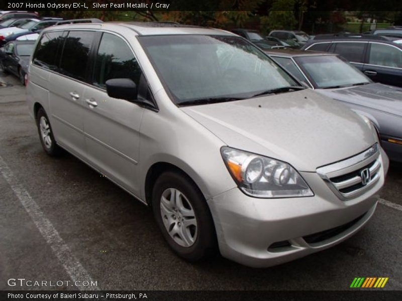 Silver Pearl Metallic / Gray 2007 Honda Odyssey EX-L