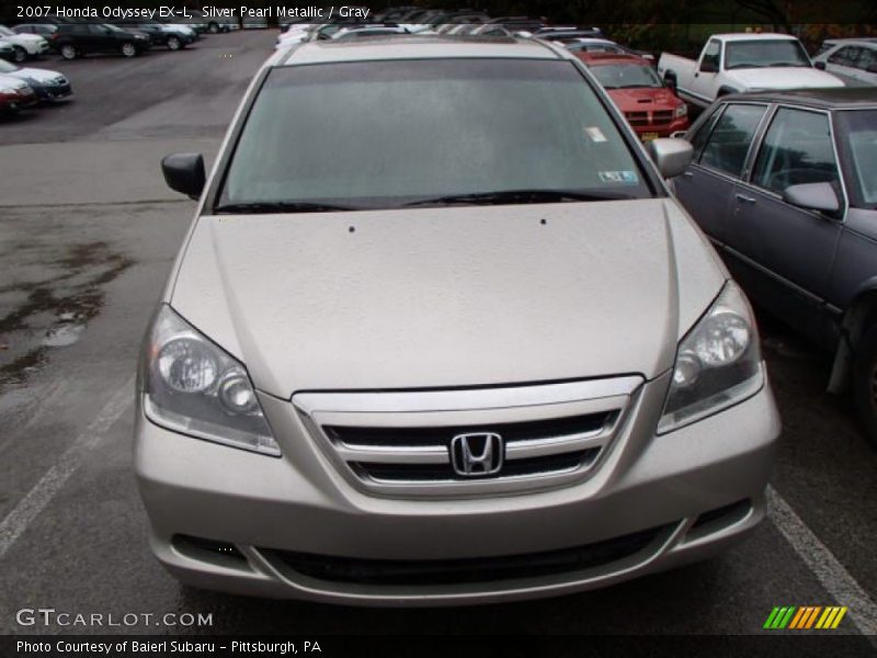 Silver Pearl Metallic / Gray 2007 Honda Odyssey EX-L