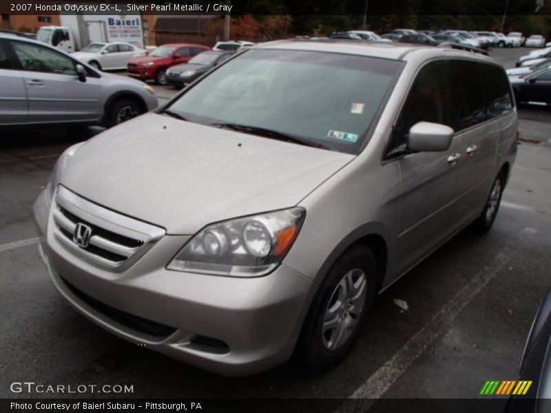 Silver Pearl Metallic / Gray 2007 Honda Odyssey EX-L