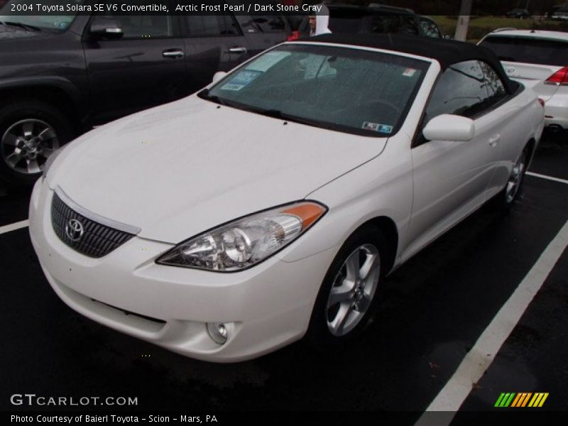 Arctic Frost Pearl / Dark Stone Gray 2004 Toyota Solara SE V6 Convertible