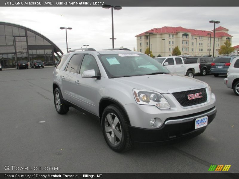 Quicksilver Metallic / Ebony 2011 GMC Acadia SLT AWD
