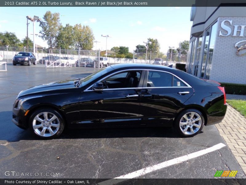 Black Raven / Jet Black/Jet Black Accents 2013 Cadillac ATS 2.0L Turbo Luxury