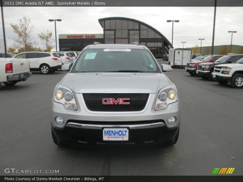 Quicksilver Metallic / Ebony 2011 GMC Acadia SLT AWD