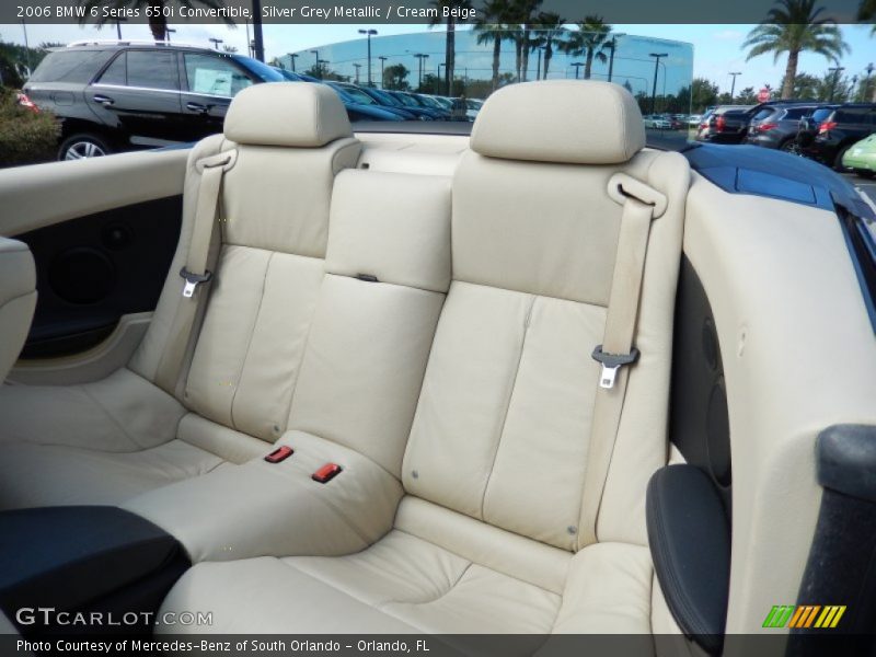 Silver Grey Metallic / Cream Beige 2006 BMW 6 Series 650i Convertible