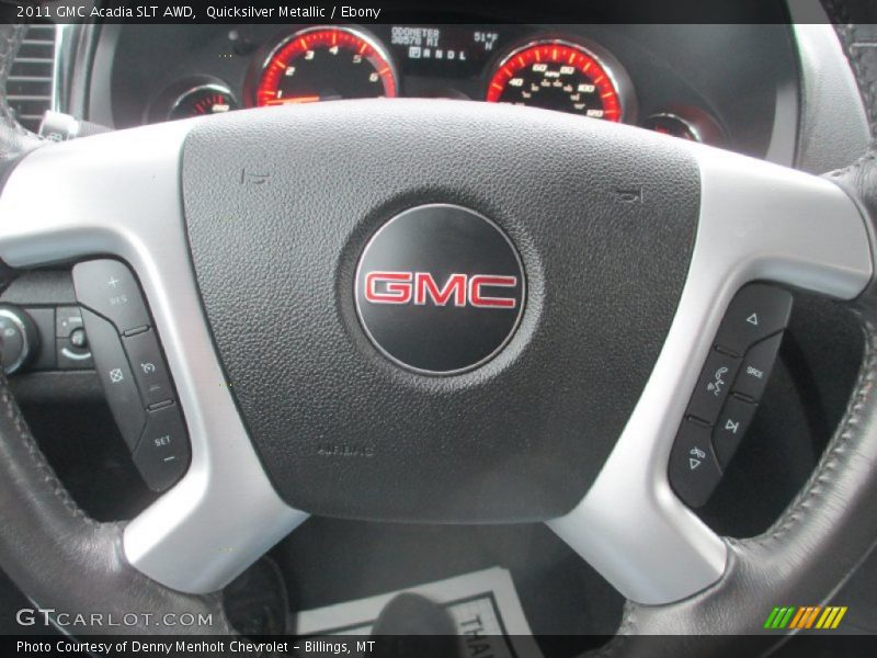 Quicksilver Metallic / Ebony 2011 GMC Acadia SLT AWD