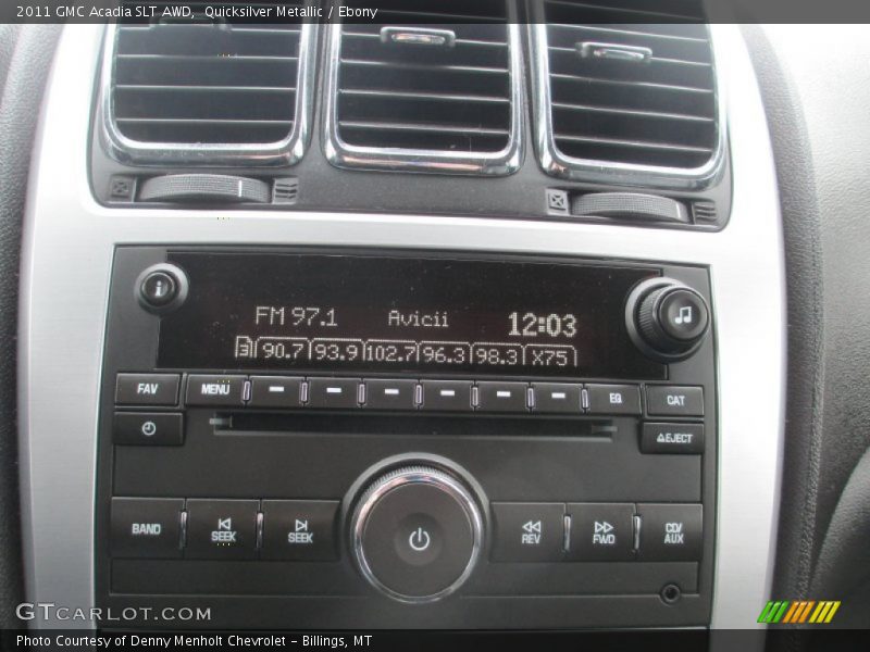 Quicksilver Metallic / Ebony 2011 GMC Acadia SLT AWD