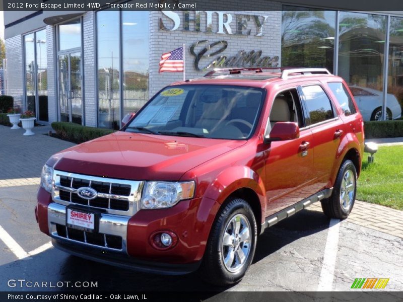 Toreador Red Metallic / Camel 2012 Ford Escape Limited 4WD