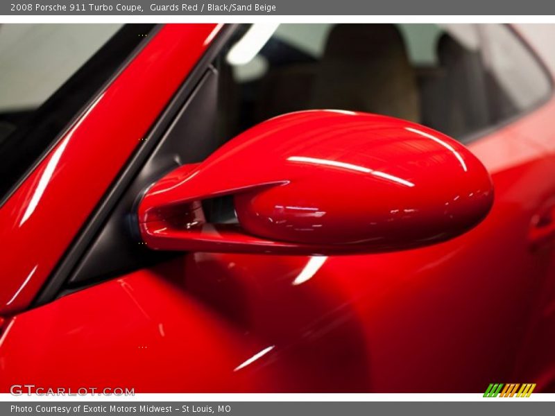 Guards Red / Black/Sand Beige 2008 Porsche 911 Turbo Coupe