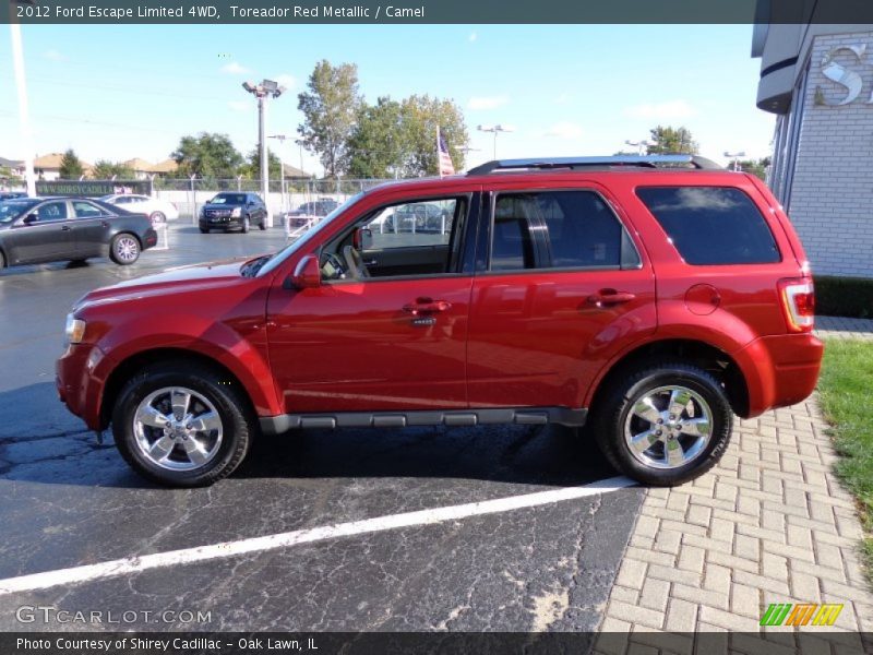 Toreador Red Metallic / Camel 2012 Ford Escape Limited 4WD