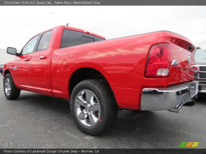 Flame Red / Black/Diesel Gray 2014 Ram 1500 SLT Quad Cab