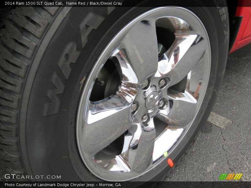 Flame Red / Black/Diesel Gray 2014 Ram 1500 SLT Quad Cab