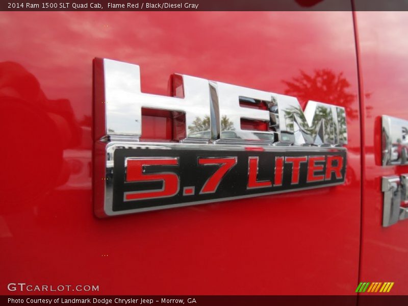 Flame Red / Black/Diesel Gray 2014 Ram 1500 SLT Quad Cab