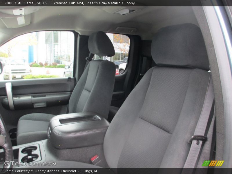 Stealth Gray Metallic / Ebony 2008 GMC Sierra 1500 SLE Extended Cab 4x4
