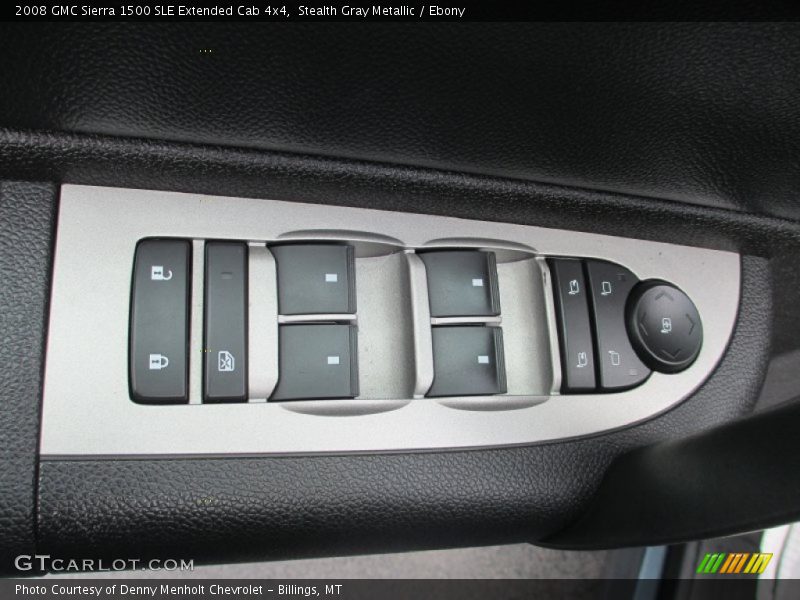 Stealth Gray Metallic / Ebony 2008 GMC Sierra 1500 SLE Extended Cab 4x4