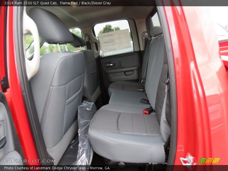 Flame Red / Black/Diesel Gray 2014 Ram 1500 SLT Quad Cab