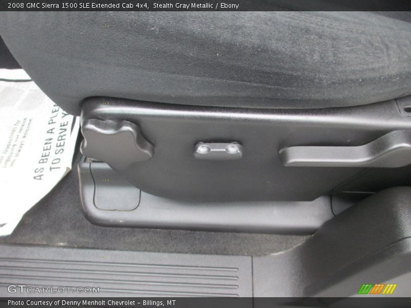 Stealth Gray Metallic / Ebony 2008 GMC Sierra 1500 SLE Extended Cab 4x4