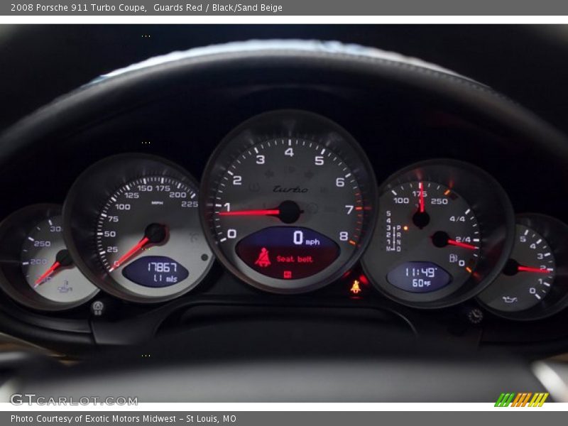  2008 911 Turbo Coupe Turbo Coupe Gauges