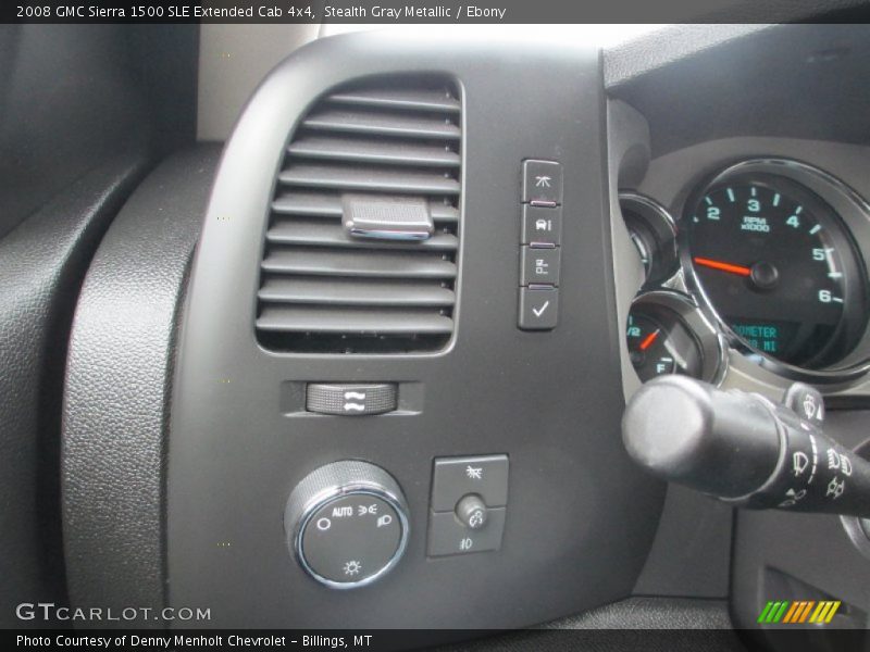 Stealth Gray Metallic / Ebony 2008 GMC Sierra 1500 SLE Extended Cab 4x4