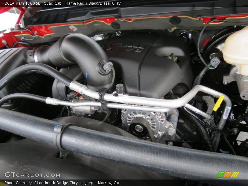 Flame Red / Black/Diesel Gray 2014 Ram 1500 SLT Quad Cab